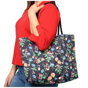 Disney Minnie Mouse Floral Tote Bag with Rope Handle